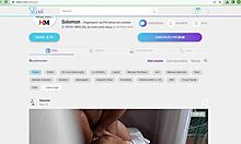 Hjemmelavet video af en fræk par anal tantrisk massage med store bryster