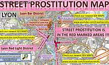 Európske dievčatá a tínedžerské prostitútky v Lyone vo Francúzsku