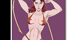 Европейски комикс мадами с големи гърди в X-rated видео
